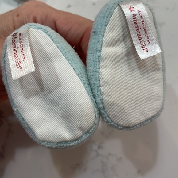 Authentic American Girl Doll Cozy Star Spa Robe, Slippers & Headband - Picture 5 of 10